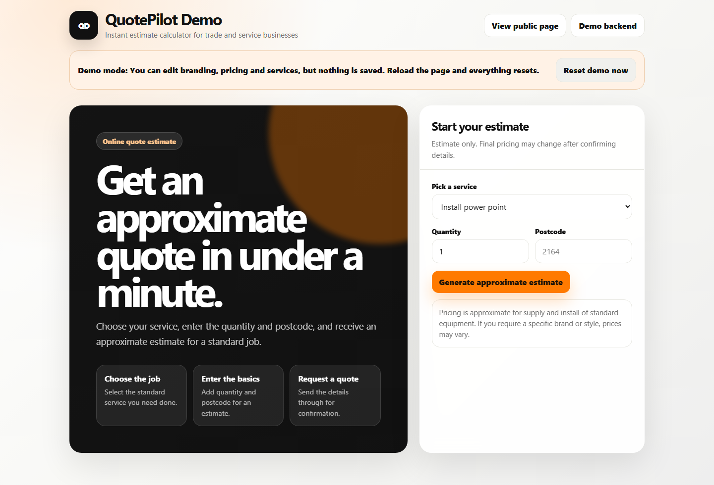 Launchpad software demo screenshot